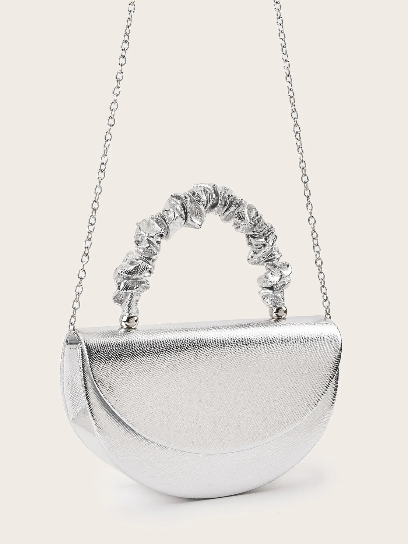 Wrinkled Wrist Bag for Women