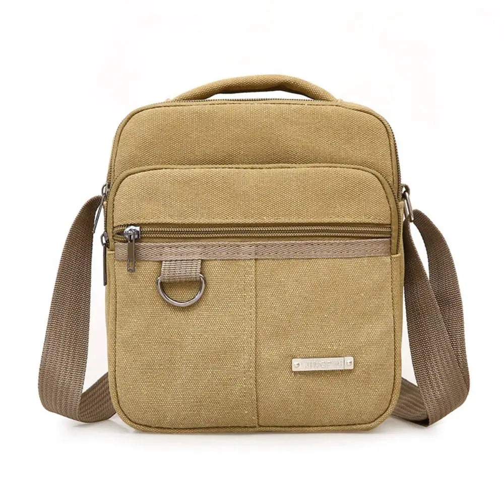 Large Capacity Canvas Crossbody Shoulder Bag for Men