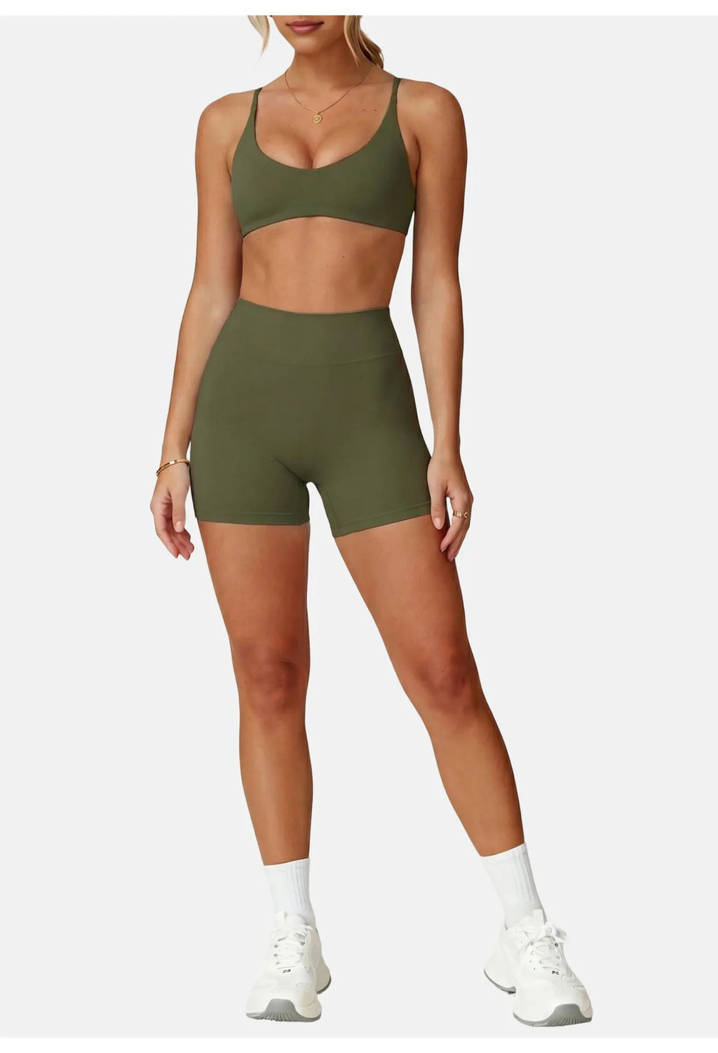 Women High Support Cross Back Push Up Sports Bra