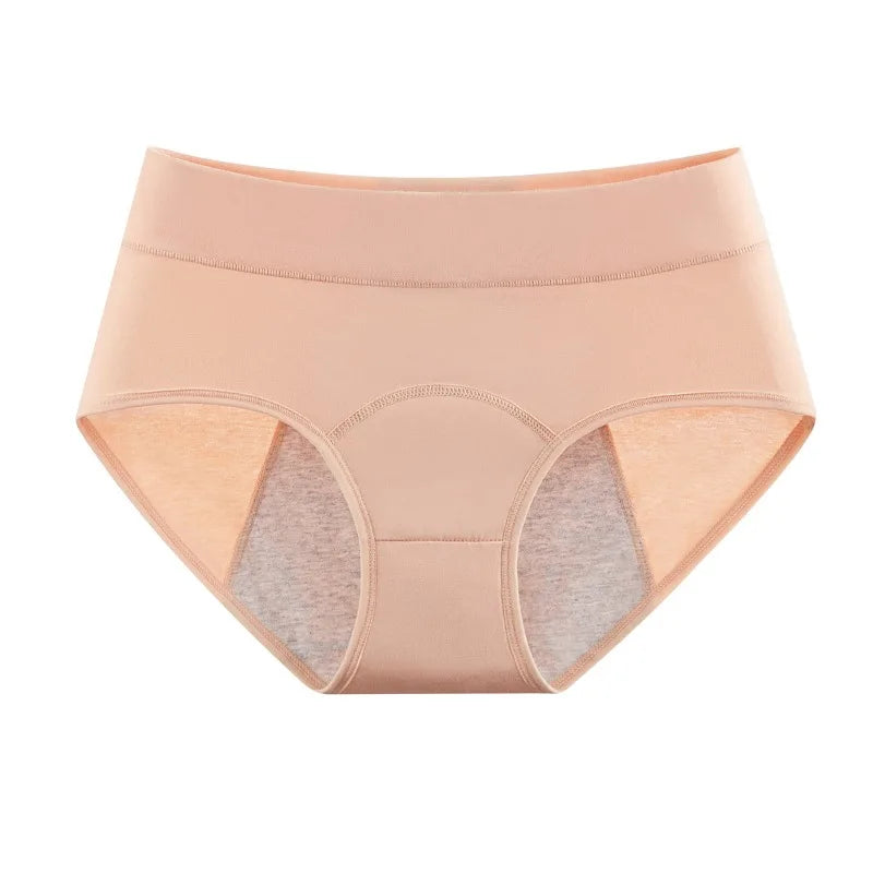 High Waist Leak Proof Cotton Menstrual Period Underwear for Women