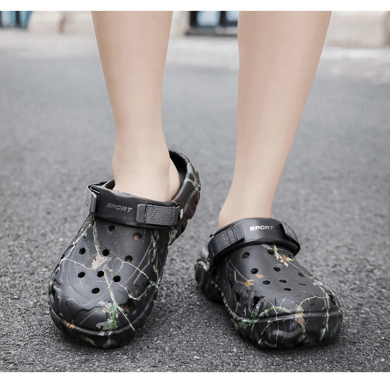 Mens Classic Outdoor Anti-Slip Garden Clog Sandals