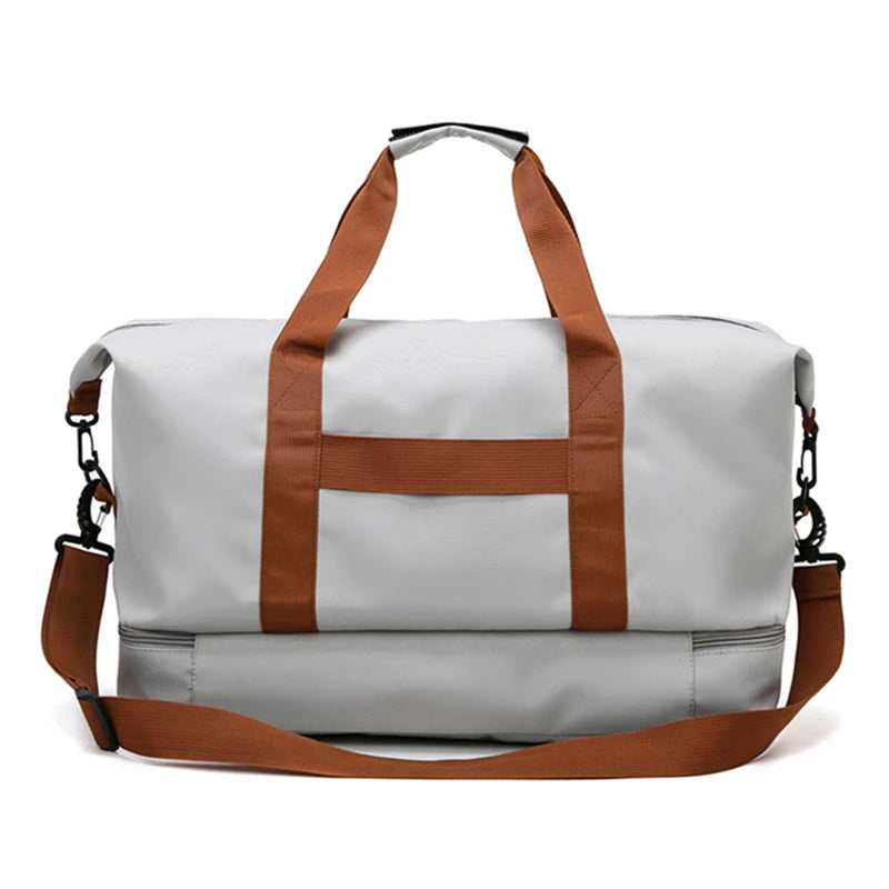 Large Capacity Waterproof Travel Bag with Dry Wet Separation