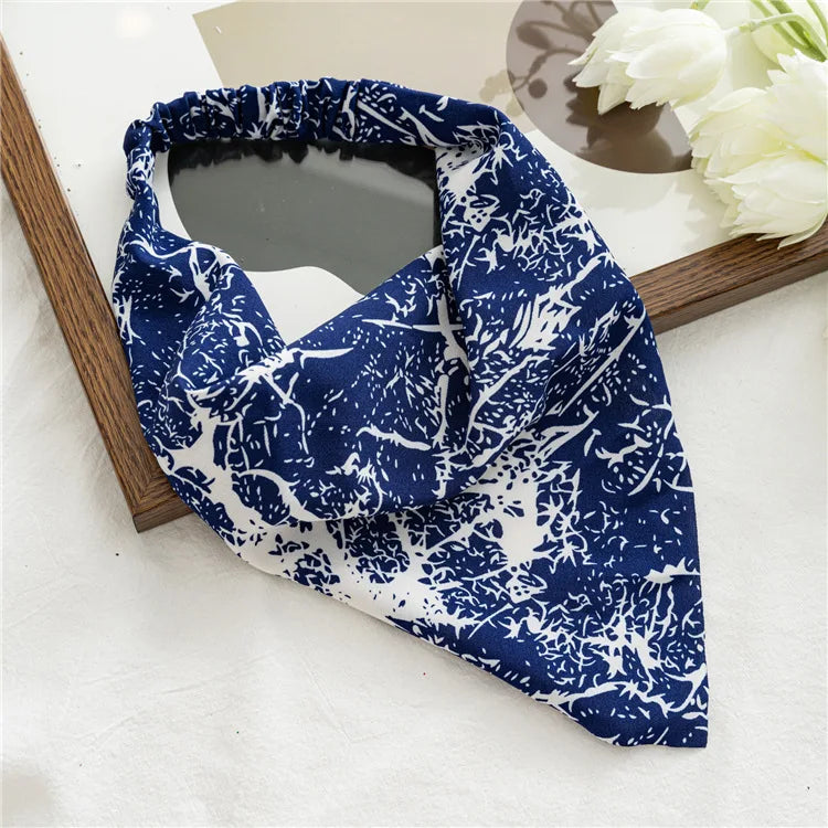 Women Winter Knitted Cross Strap Neck Scarf Shawl