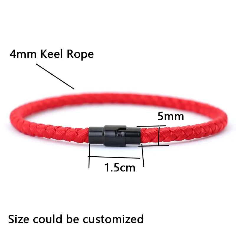 Men Thread Magnetic Lucky Rope Bracelet