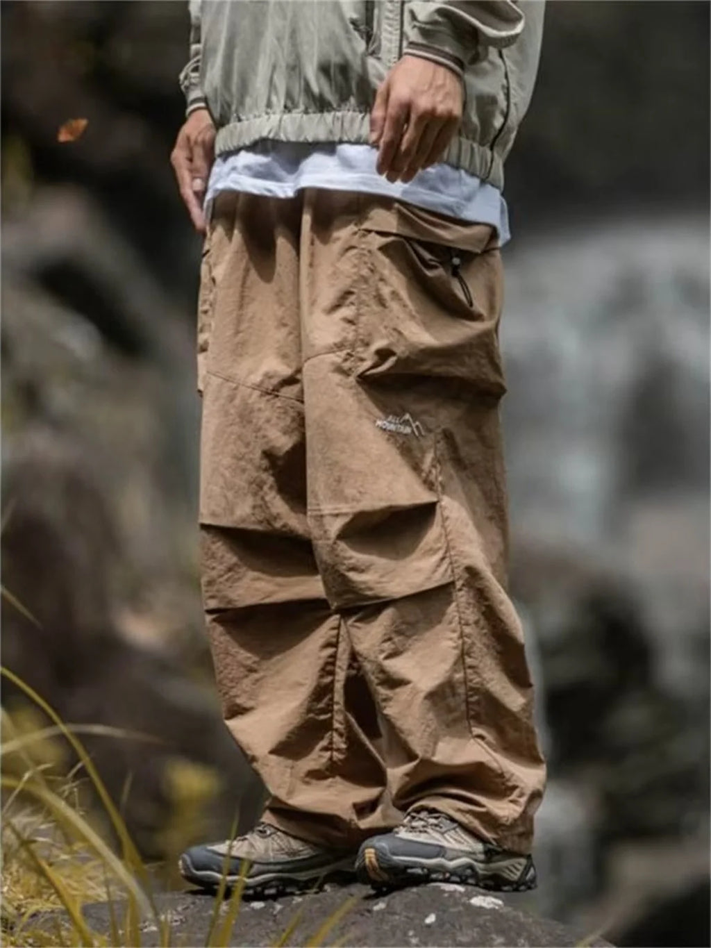Men Waterproof Cargo Pants Casual Trousers