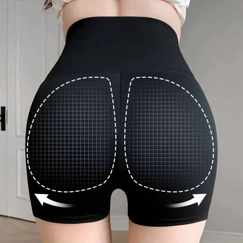 2PCS/Set Women Seamless Shapewear High Waist Butt Lifter Panties Female Solid Color Slimming Underwear Sports Yoga Tummy Pants
