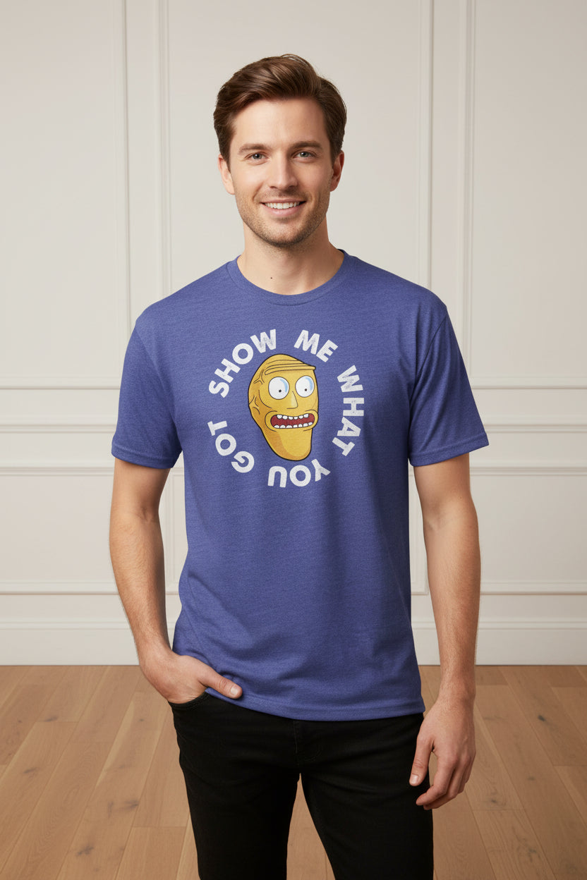 Men Printed Purple T-shirt
