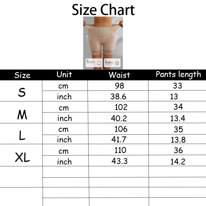 1Pcs Lace Safety Shorts for Women High Waist Shaper Panties Belly Compression Boxers Thighs Shapewear Anti Chafing
