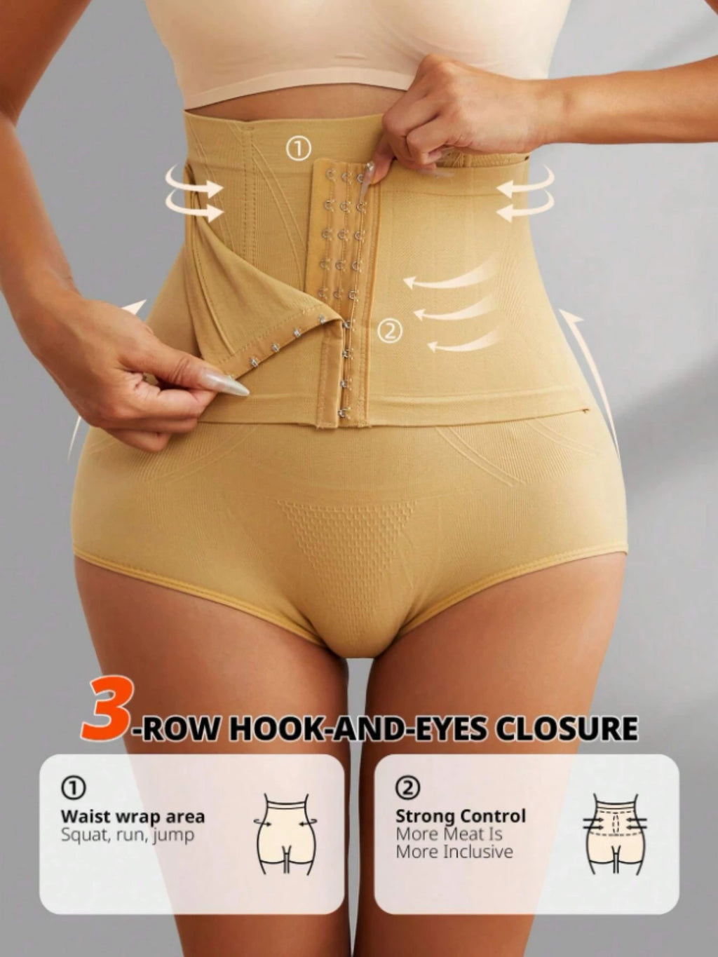 Women High Cinched Waist Shaping Panties, Tummy Control, Butt Lift, Waist Cincher, Leg Shaper Shapewear