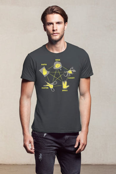 Men Graphic Lizard Spock T Shirt