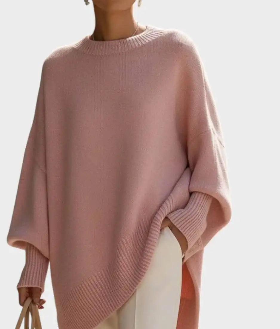 Ladies' Batwing Sleeve Knitted Sweater Coat