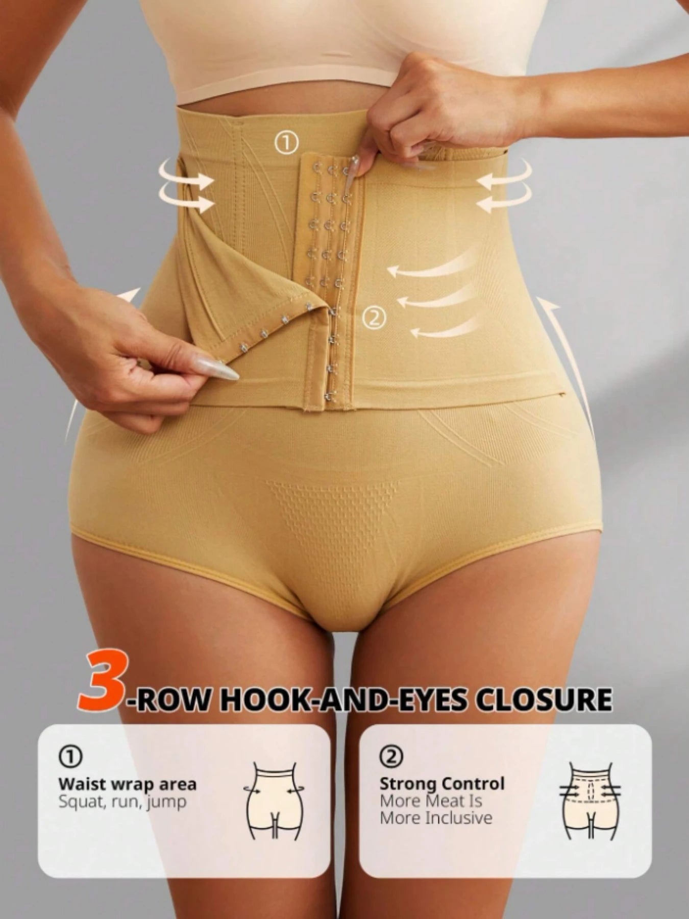 Women High Cinched Waist Shaping Panties, Tummy Control, Butt Lift, Waist Cincher, Leg Shaper Shapewear