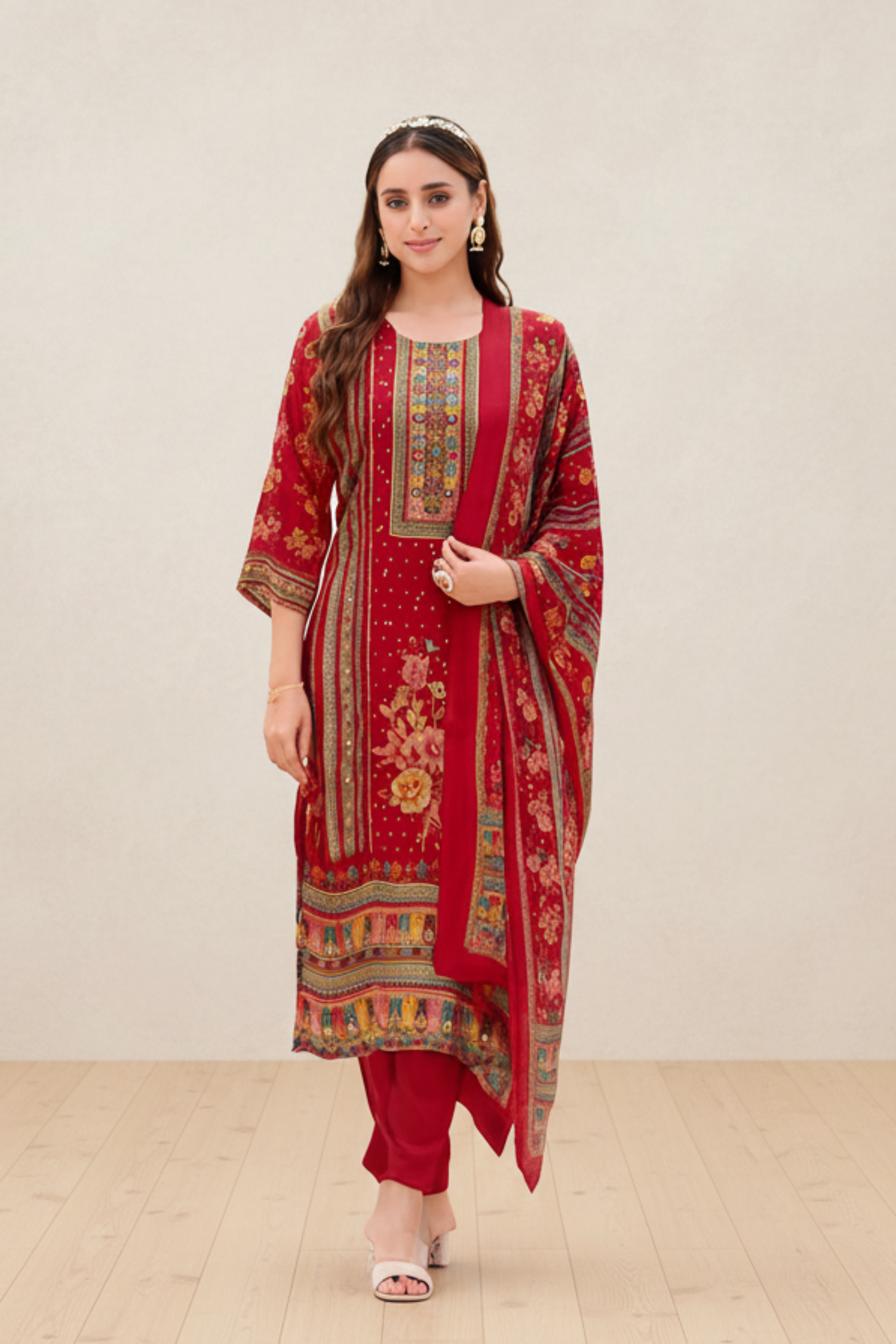 Women Ethnic Outfit Set for Festive & Office Wear