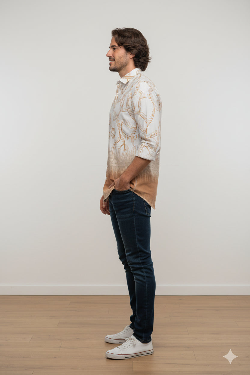 Men Casual Printed Shirt