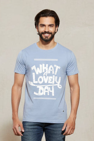 Men Funny Yale Blue T-Shirt