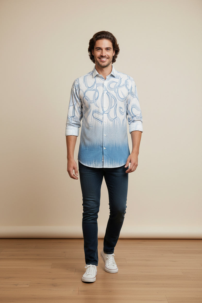 Men Casual Printed Shirt