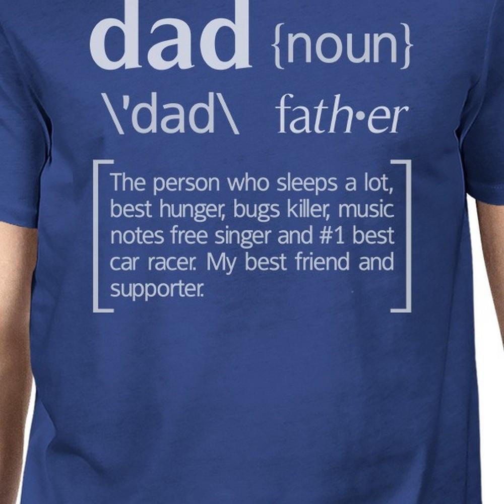 Men Blue Funny Graphic T-Shirt
