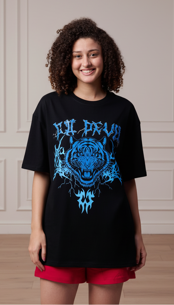 Women Oversized Crew-Neck T-Shirt
