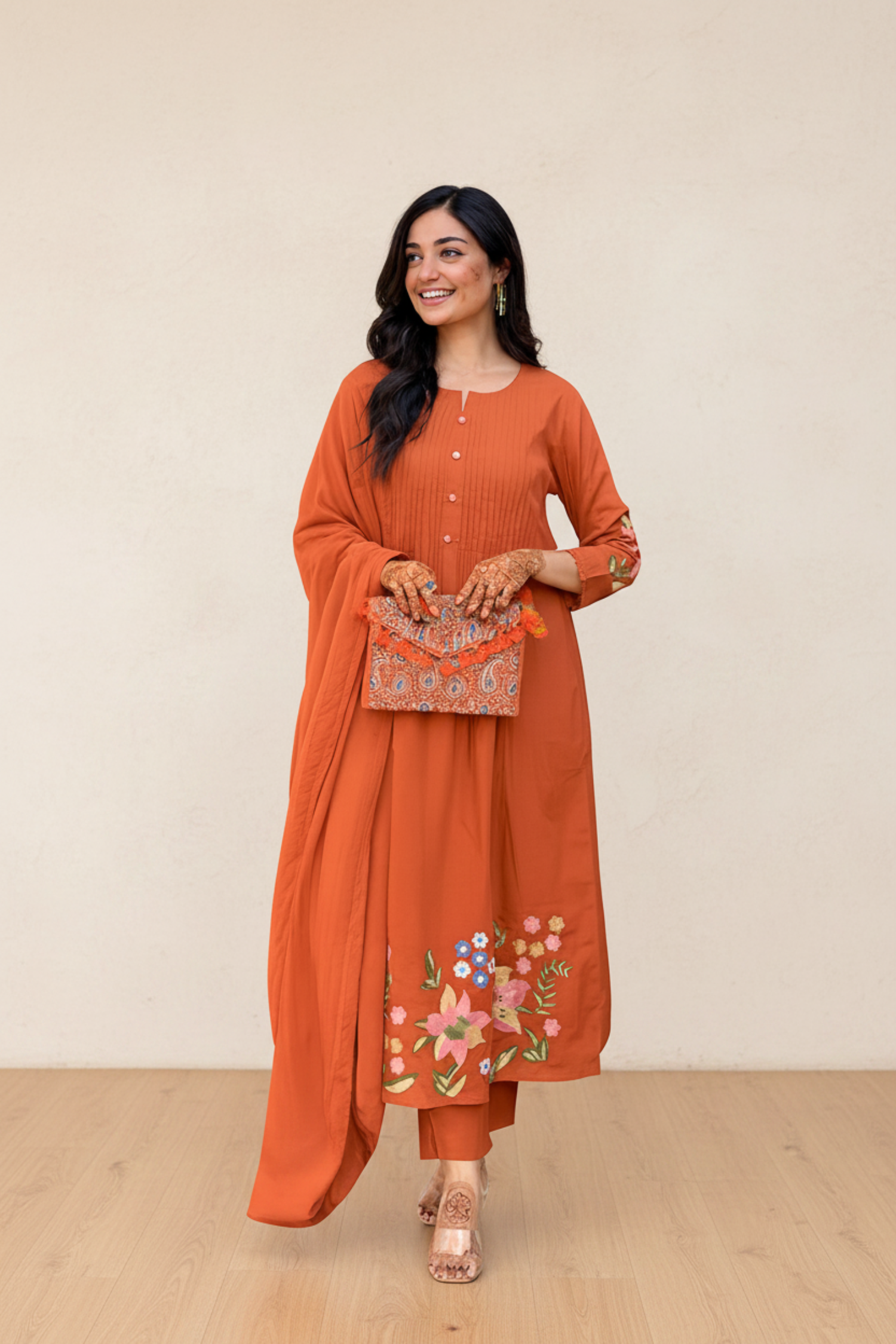 Women Ethnic Kurta Set for Festive Wear