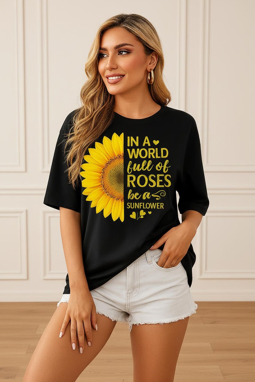 Women Half Sleeve Oversized T-shirt