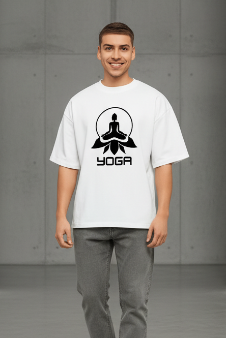 Men Graphic Print Round Neck Organic Cotton T Shirt