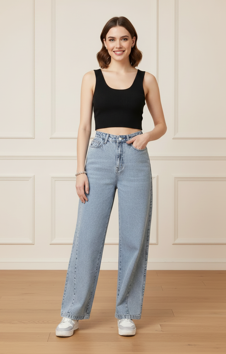 Women High Rise Denim Jeans