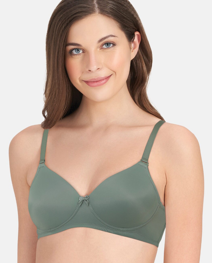 Women Solid Padded Wire Free Smooth Charm T-Shirt Bra