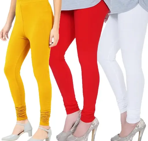 Women Churidar Leggings Pack of 3