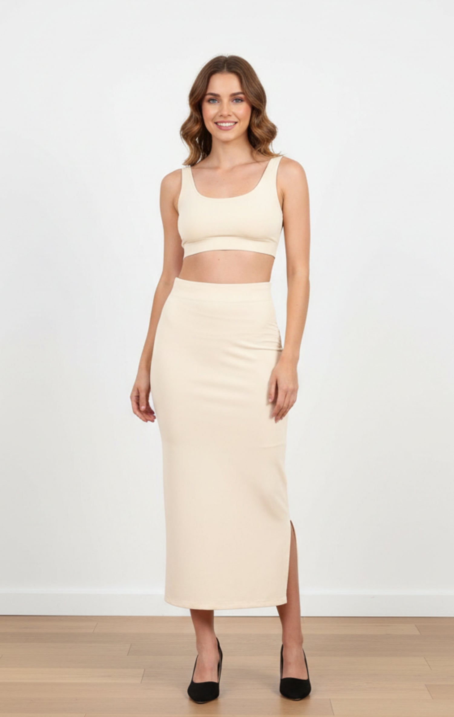 Women Butter Lycra Saree Shapewear Petticoat