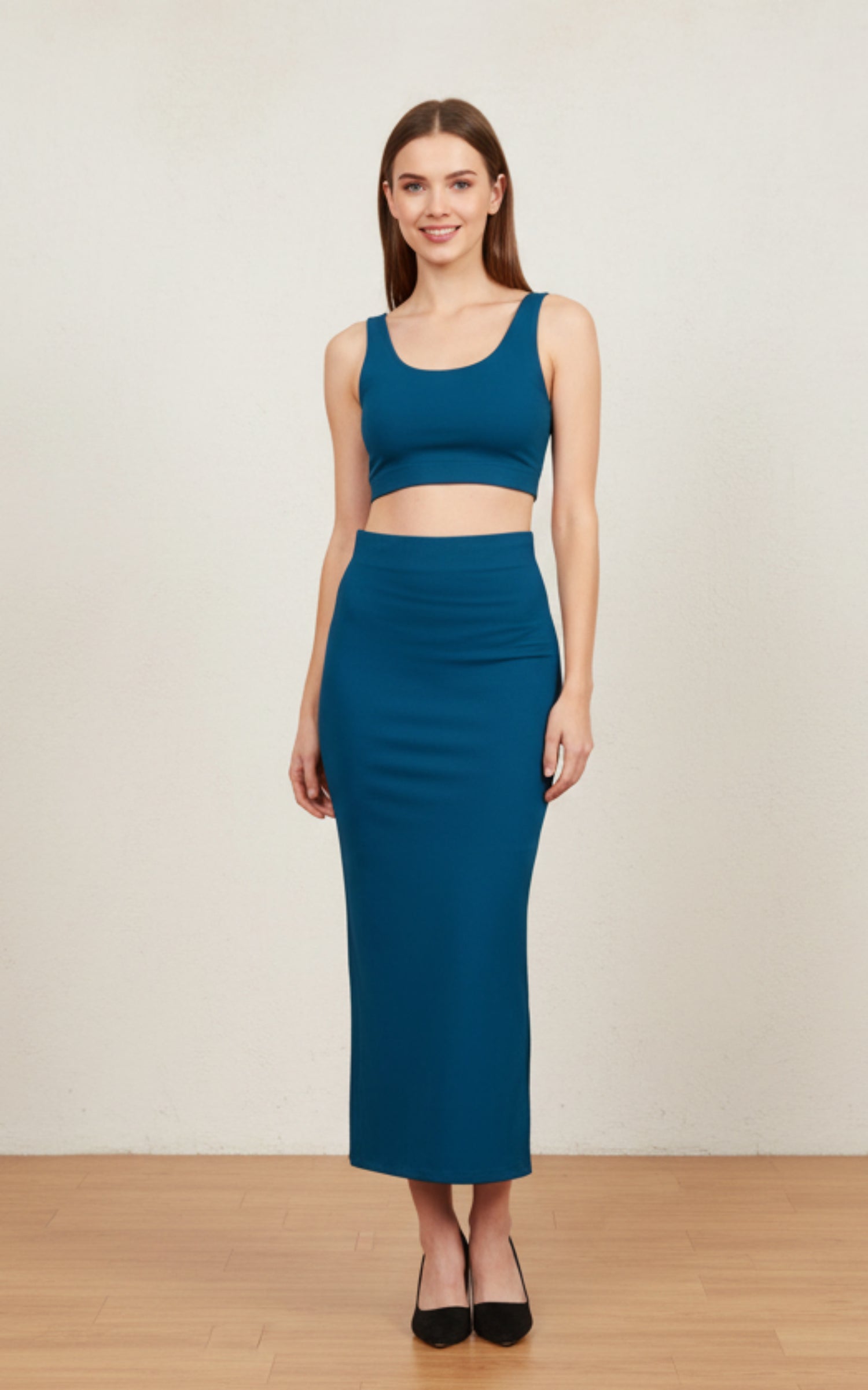 Women Airforce Lycra Saree Shapewear Petticoat