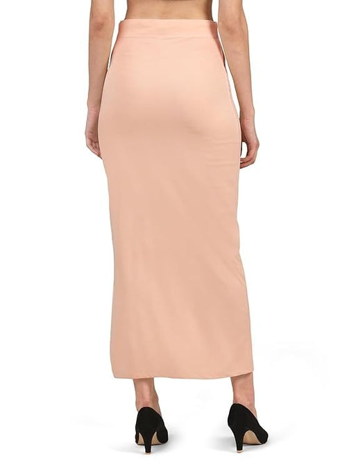 Women Blush Lycra Saree Shapewear Petticoat