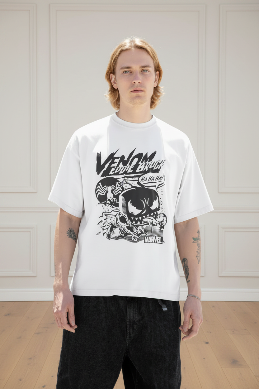 Men Graphic Printed Round Neck Cotton T Shirt